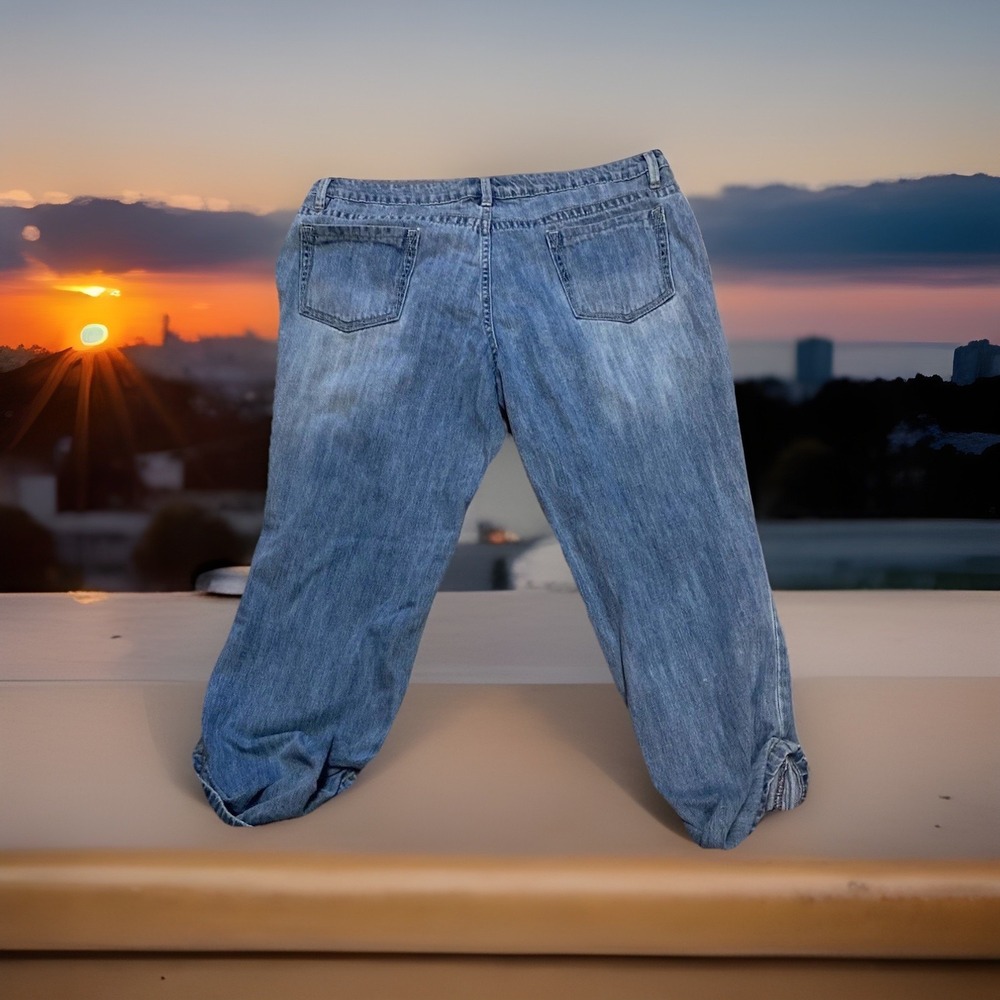 Dear AB Capri Jeans Size 18 Womens Boho Cotton‎ Made In Switzerland